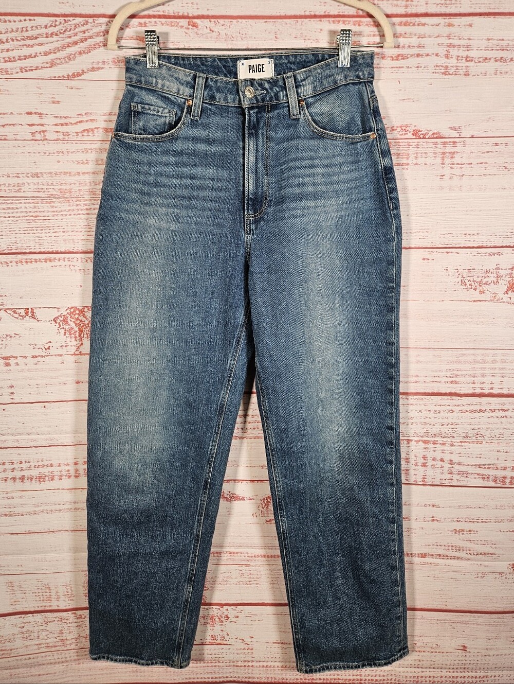 Paige Heartthrob Straight Leg Denim Jeans